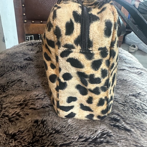 Vintage Kate Spade Faux Fur Leopard Print Mini Handbag - Picture 11 of 16